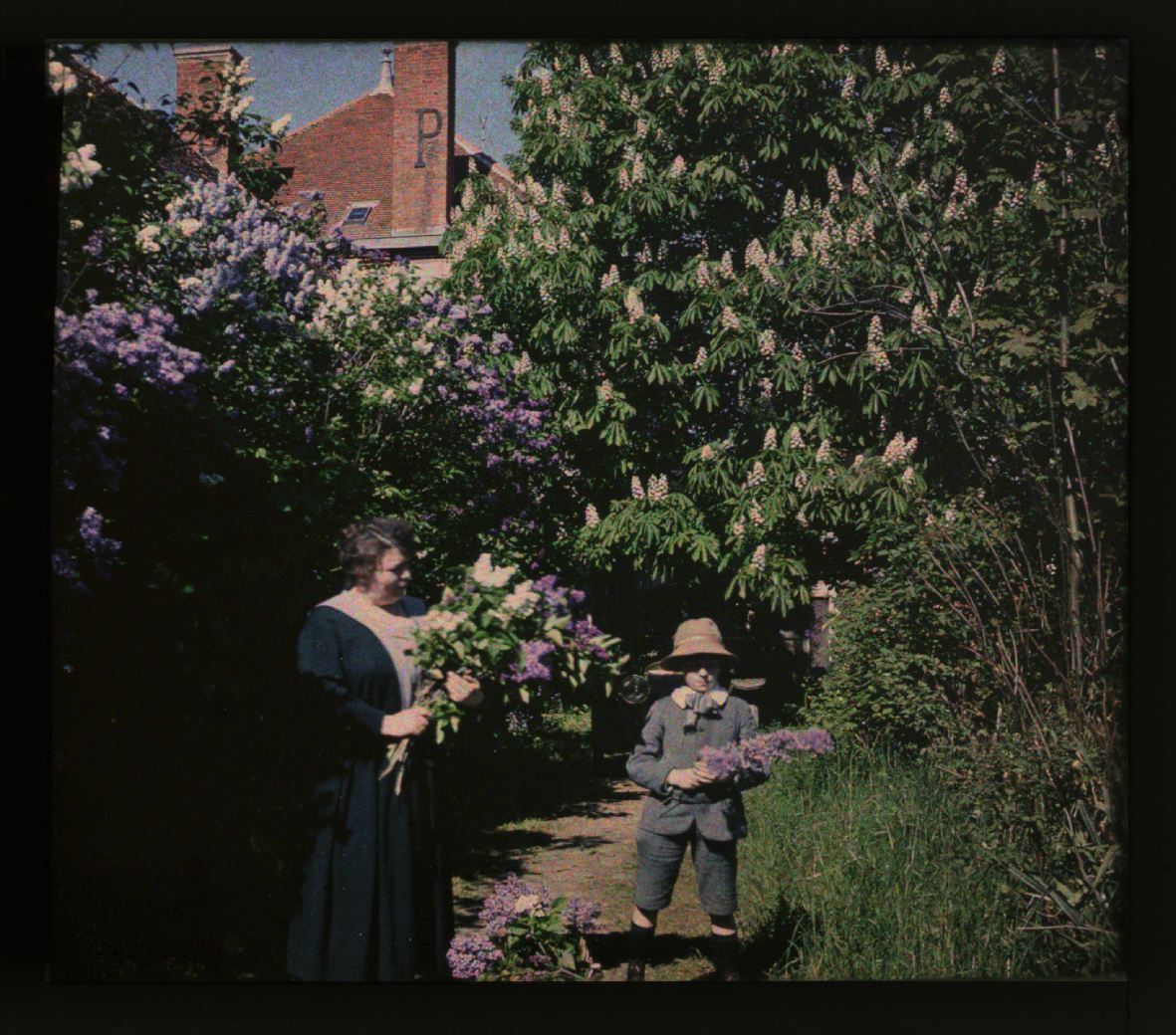 Lot De 4 Autochromes Stéréo Lumière – Bretagne, Châteaulin – 6x13 Cm – 1924